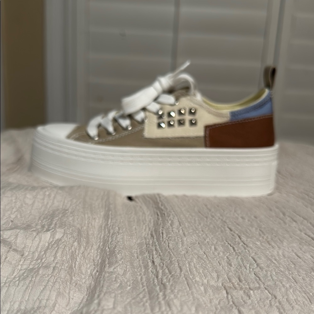 Studded Platform Sneakers